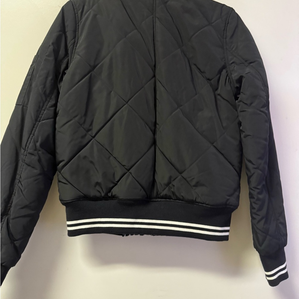 Bcbgeneration Black Quilted Reversible Jacket - image 3